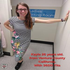 Kayla\'s 26 from Ventura County California. She has 36DD tits and loves to give head . Exposed