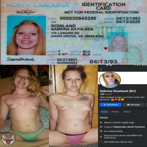 fully exposed ex Sabrina Rowland