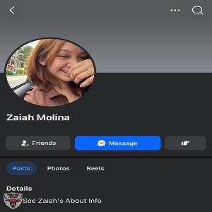 Zaiah Molina caught