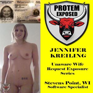 Exposure Request: JENNIFER KREILING - Stevens Point, WISCONSIN - Unaware Wife Request Series. EXTEND until she finds out.