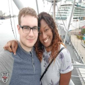 Ebony Wife with cuck hubby