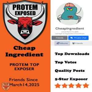 PROTEM TRUSTED EXPOSERS: Follow @CHEAPINGREDIENT, Download, vote and extend all his galleries - I come to Protem to see his galleries.