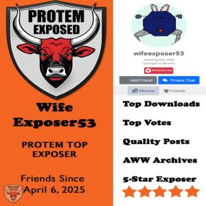 PROTEM TRUSTED EXPOSERS: Follow @WIFEEXPOSER53, Download, vote and extend all his galleries - I come to Protem to see his galleries.
