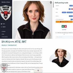 Kelli McGovern from Indiana exposed naked with no time limit. What will her friends and co-workers think?