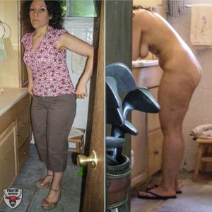 Cucks wife lost the risk, now she is on display